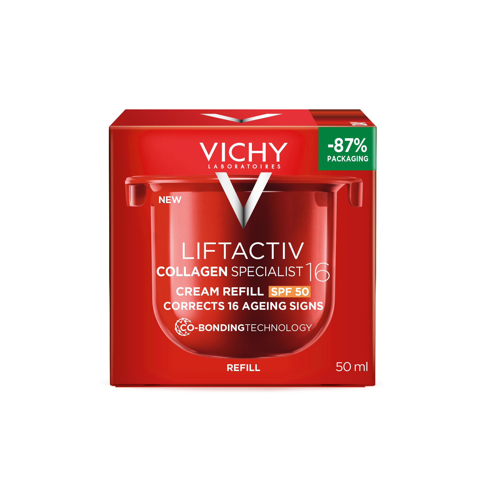 Rezerva Crema antirid de zi cu SPF 50 Liftactiv Collagen Specialist 16, 50 ml, Vichy