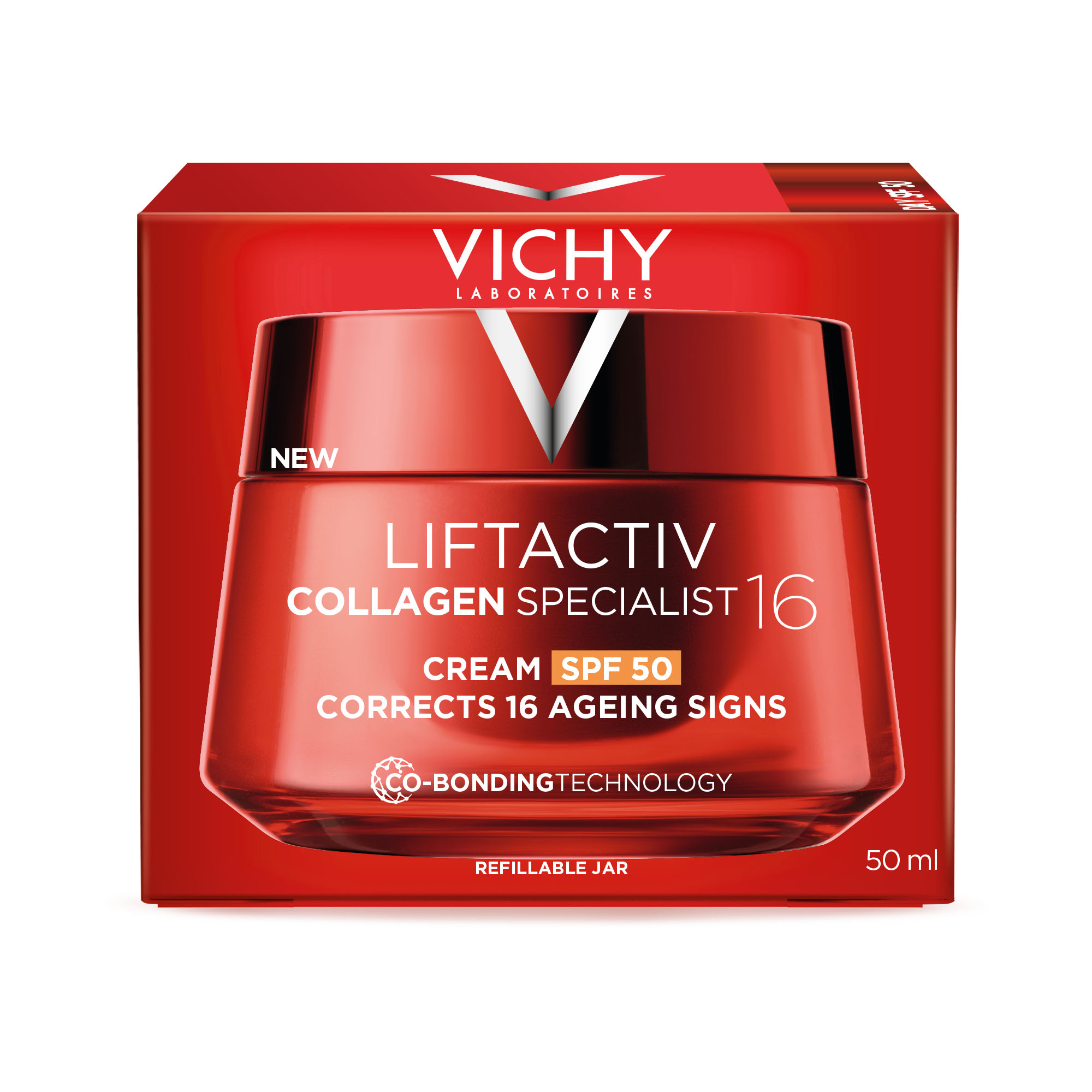 Crema antirid de zi cu SPF 50 Liftactiv Collagen Specialist 16, 50 ml, Vichy