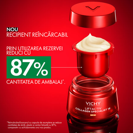 Crema antirid de zi cu SPF 50 Liftactiv Collagen Specialist 16, 50 ml, Vichy 716527