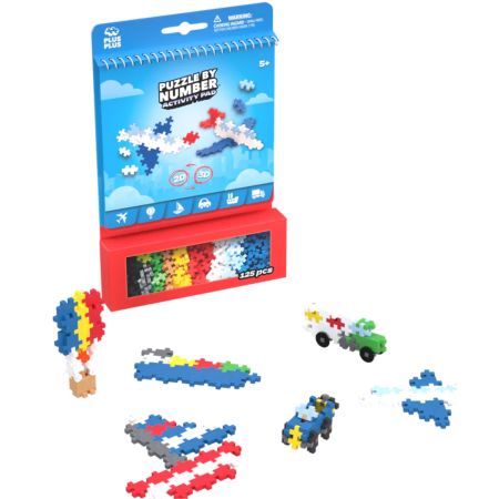 Set de activitati, Mijloace de Transport, 5 ani+, 125 piese, Plus-Plus 716585