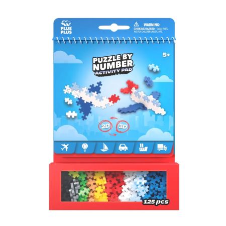 Set de activitati, Mijloace de Transport, 5 ani+, 125 piese, Plus-Plus