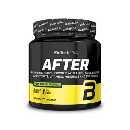 Pudra post antrenament After, Green Apple, 420 g, BiotechUSA