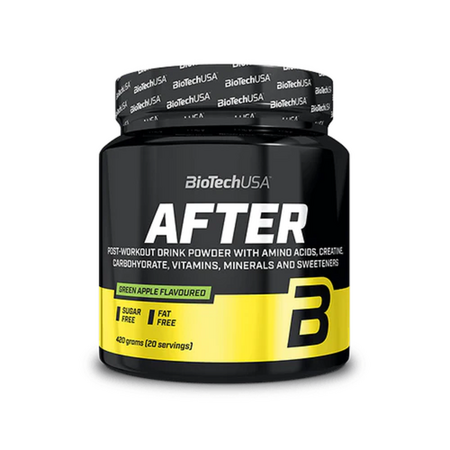 Pudra post antrenament After, Green Apple, 420 g, BiotechUSA