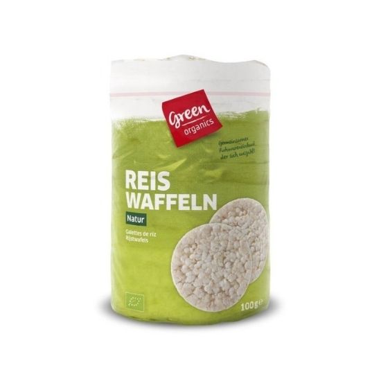 Rondele Bio de orez fara sare, 100 g, Green Organics