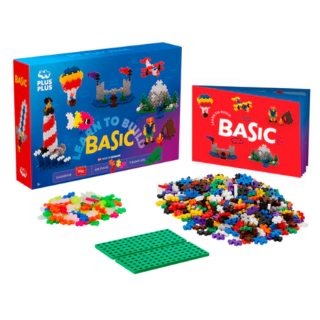 Set de constructie Invata sa construiesti, 5 ani+, 600 piese, Plus-Plus 716635