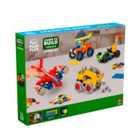 Set de constructie Invata sa construiesti, Vehicule, 5 ani+, 500 piese, Plus-Plus