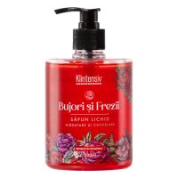 Sapun lichid cu aroma de bujori si frezii, 500 ml, Klintensiv