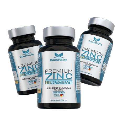 Zinc Bisglicinat Premium, 83.53 mg, 60 capsule, Boost4life 716717