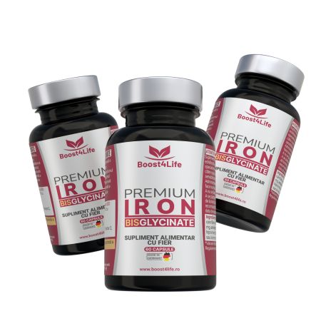 Fier Bisglicinat Premium, 71.8 mg, 60 capsule, Boost4life 716729
