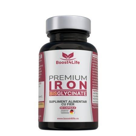 Fier Bisglicinat Premium, 71.8 mg, 60 capsule, Boost4life