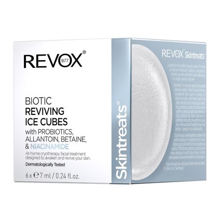 Tratament facial Skintreats Biotic Reviving Ice Cubes, 6 Х 7 ml, Revox