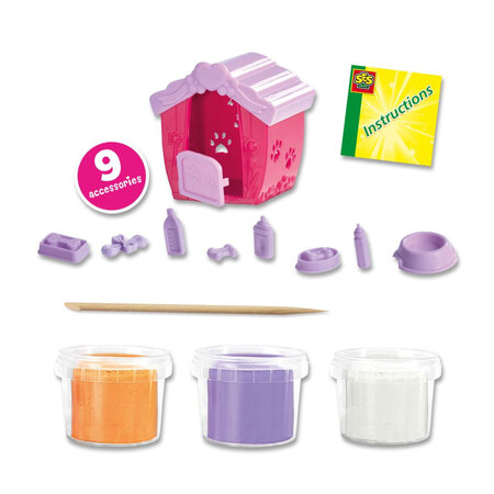 Set plastilina, Catelusi, +3 ani, Ses Creative 716818