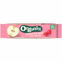 Baton Bio din ovaz integral cu zmeura si mere, 12 luni+, 23 g, Organix