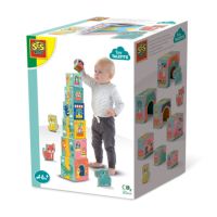 Jucarie de stivuit, Turn cu figurine animale, +6 luni, Ses Creative
