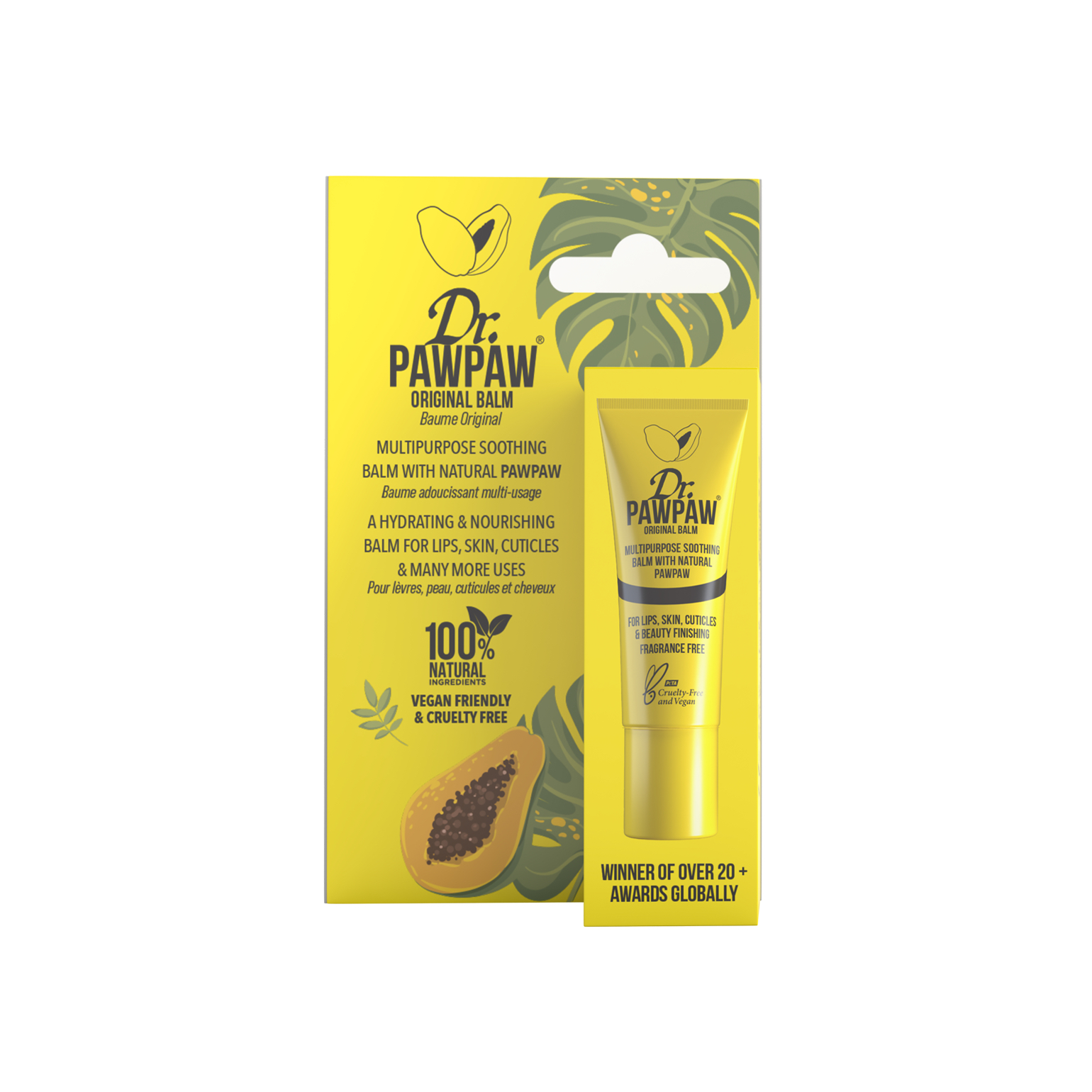 Balsam multifunctional cu papaya, ricin si aloe vera, 10 ml, Dr.PawPaw