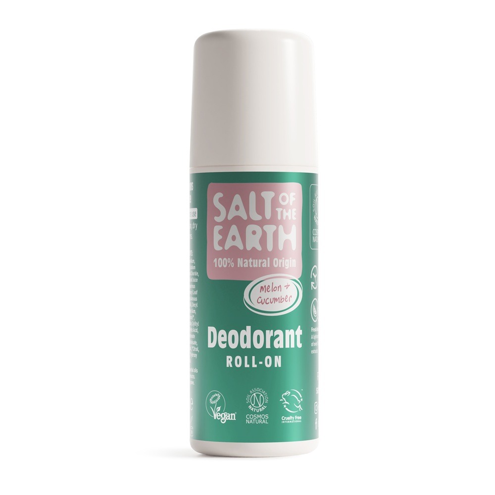 Deodorant Roll On cu Pepene si Castravete, 75 ml, Salt Of The Earth