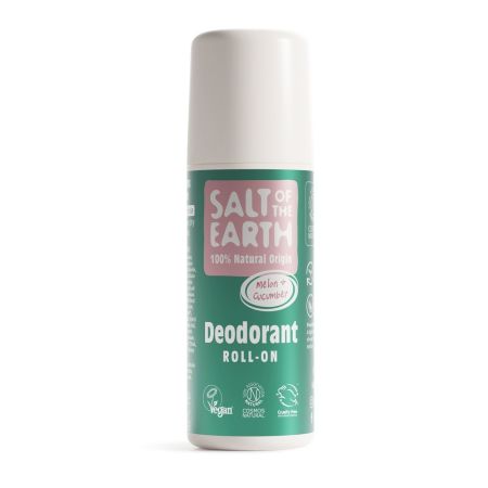 Deodorant Roll On cu Pepene si Castravete, 75 ml, Salt Of The Earth