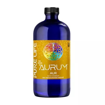 Aurum M+ aur nanocoloidal natural, 480 ml, Pure Life