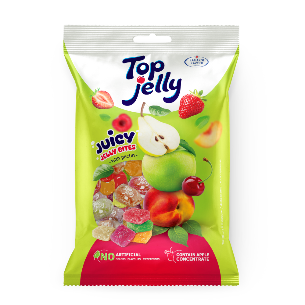 Jeleuri cu arome de fructe cu pectina, 180 g, Top Jelly