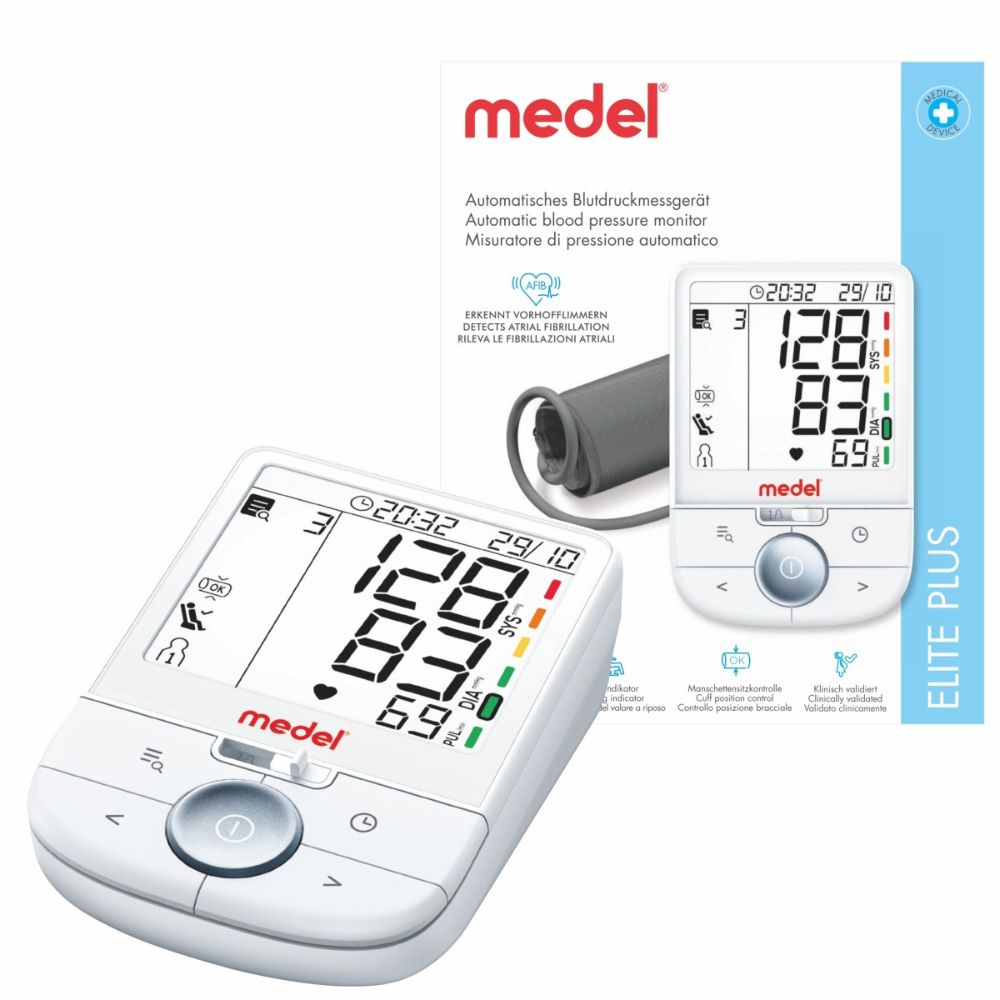 Tensiometru pentru brat, cu ecran mare Elite Plus, Medel