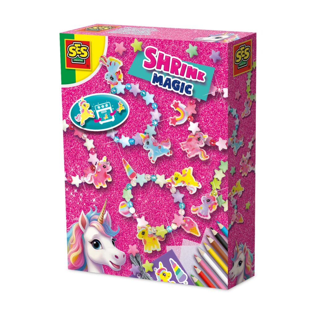 Set creativ Bratari cu charmuri, Unicorni, +5 ani, Ses Creative