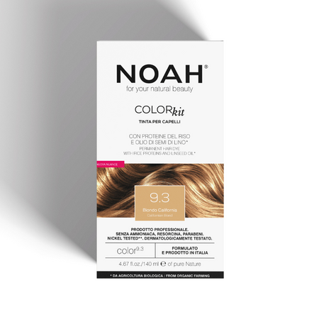 Vopsea de par naturala, Blond California 9.3, 140 ml, Noah 720077