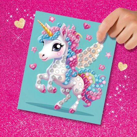 Set creativ cu diamante, Unicorni, +3 ani, Ses Creative 717082