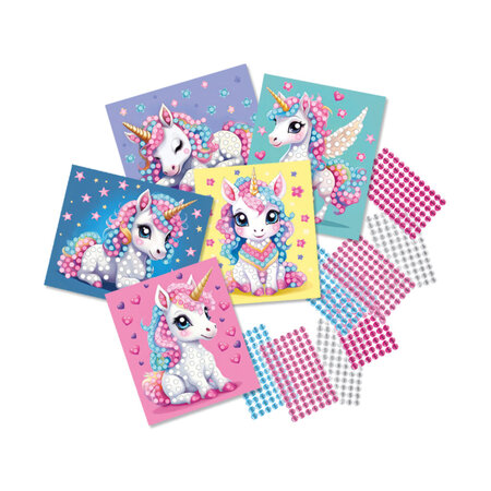 Set creativ cu diamante, Unicorni, +3 ani, Ses Creative 717083