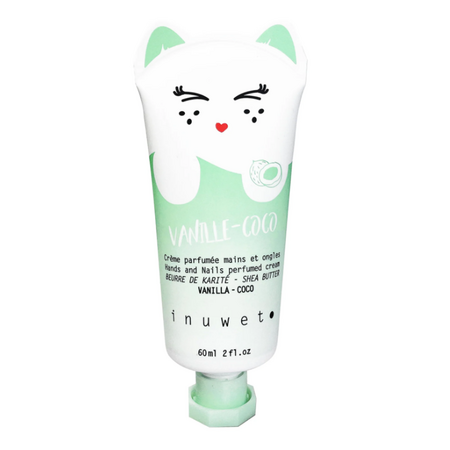 Crema hidratanta pentru maini si unghii, Vanille-Coco, 60 ml, Inuwet