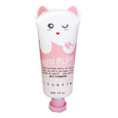 Crema hidratanta pentru maini si unghii, Fraise des Bois, 60 ml, Inuwet