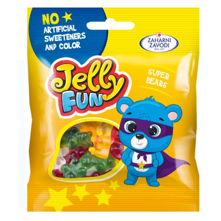 Jeleuri in forma de ursuleti cu arome de fructe, 90 g, Top Jelly