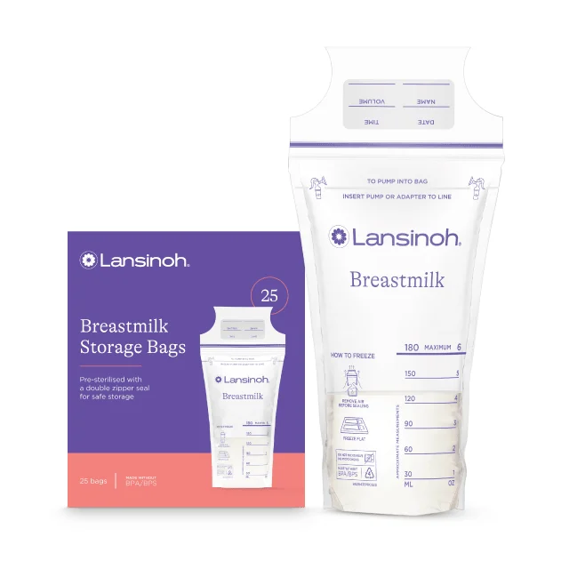 Pungi de stocare a laptelui matern, 25 bucati, Lansinoh