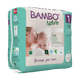 Scutece Ecolabel, Nr. 1, 2-4 kg, 22 bucati, Bambo Nature 496663
