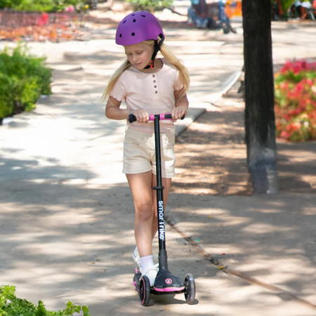 Trotineta Xtend Ride-on Scooter, Pink, 1-12 ani, SmarTrike 717218
