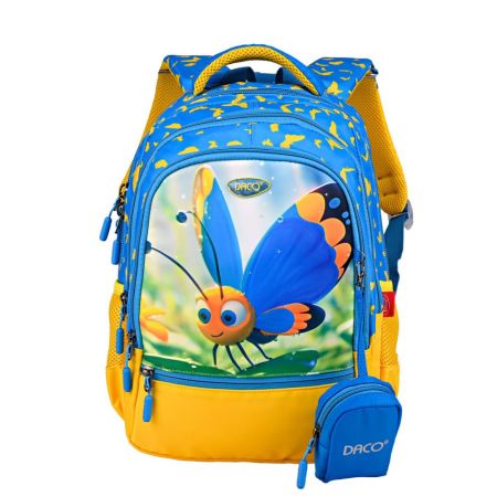 Ghiozdan, 38 cm, Fluturele curajos, Daco