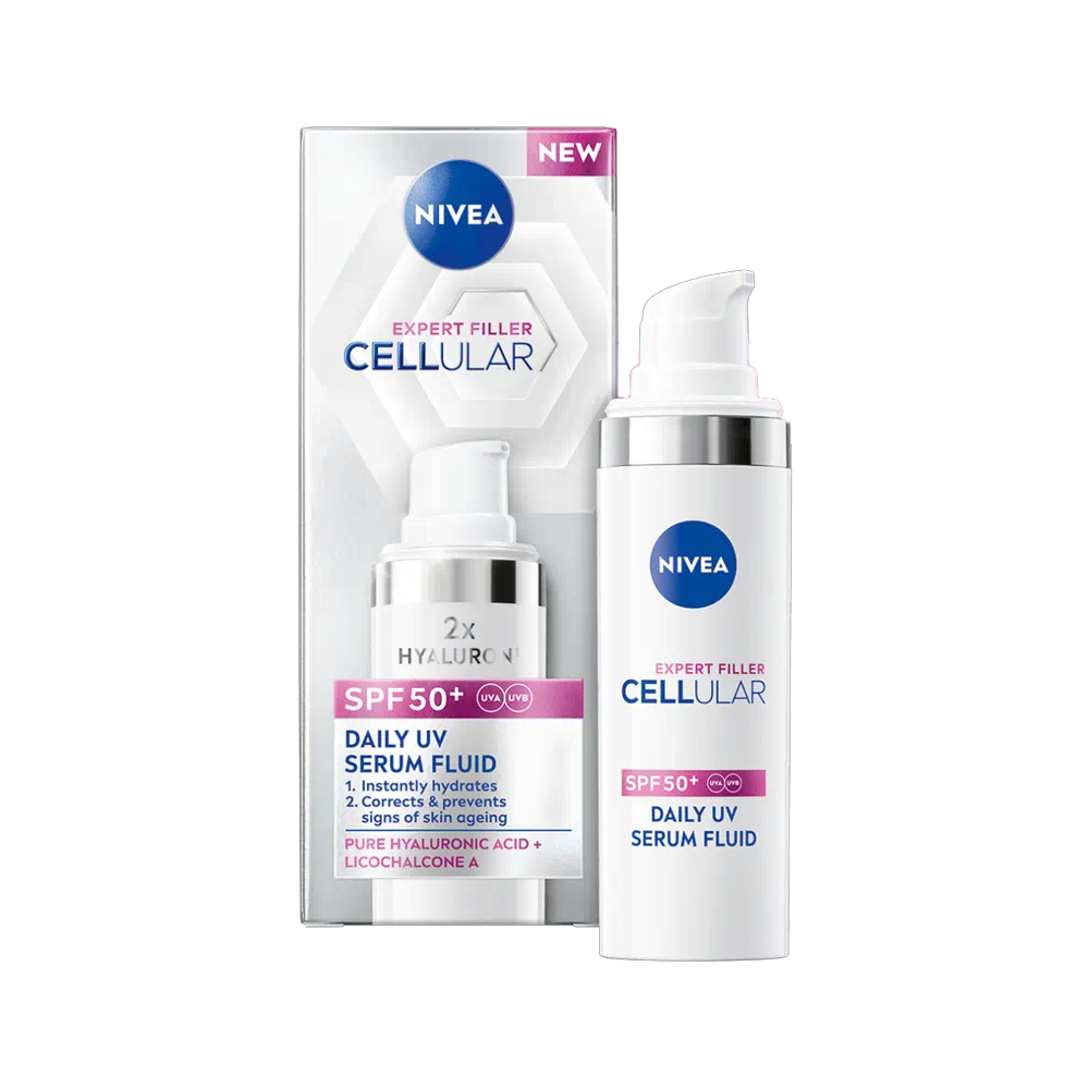 Serum fluid pentru fata cu SPF50+ Cellular Expert Filler, 30 ml, Nivea