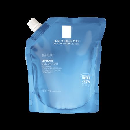 Rezerva Gel de dus calmant si protector pentru piele sensibila Lipikar, 400 ml, La Roche Posay