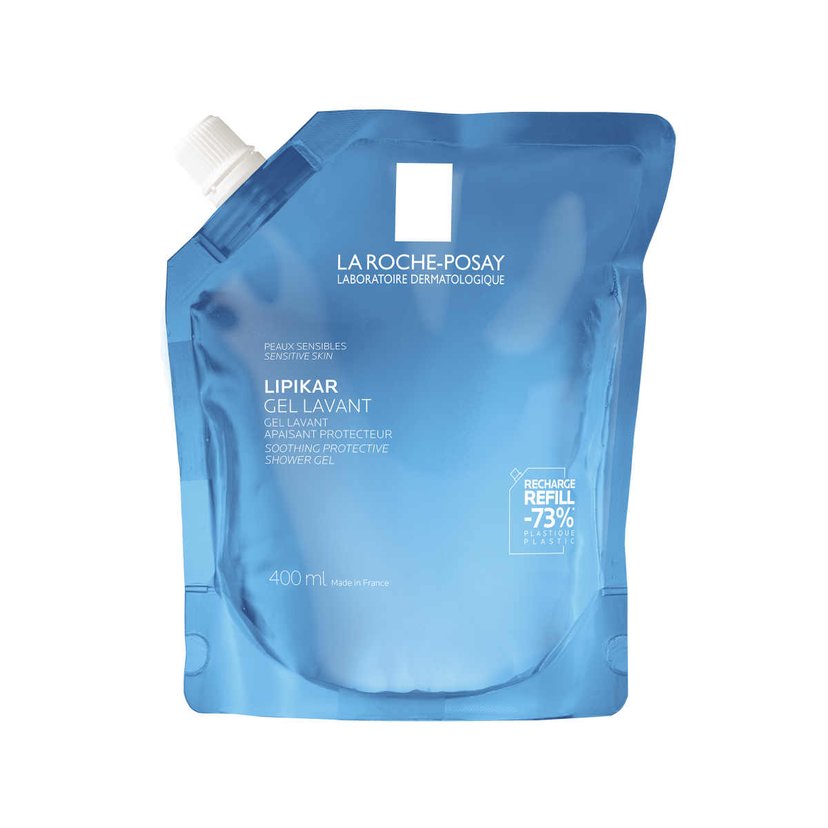 Rezerva Gel de dus calmant si protector pentru piele sensibila Lipikar, 400 ml, La Roche Posay