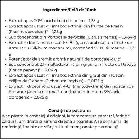 Apielixir Detox, 30 fiole, Albina Carpatina 717343
