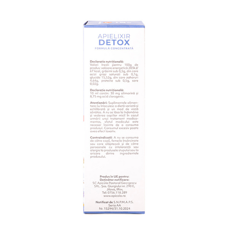 Apielixir Detox, 30 fiole, Albina Carpatina 817153