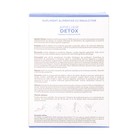 Apielixir Detox, 30 fiole, Albina Carpatina 817154