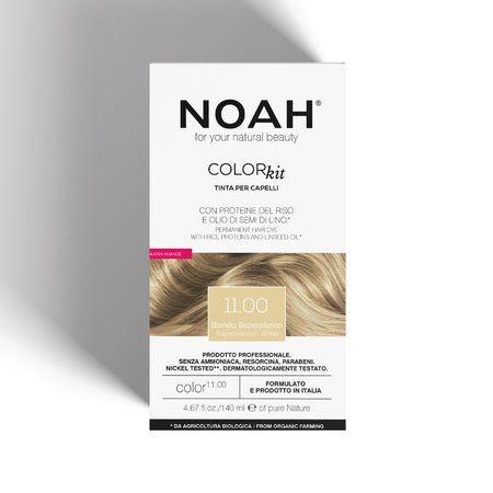 Vopsea de par naturala, Blond Super Platinat 11.00, 140 ml, Noah 720078