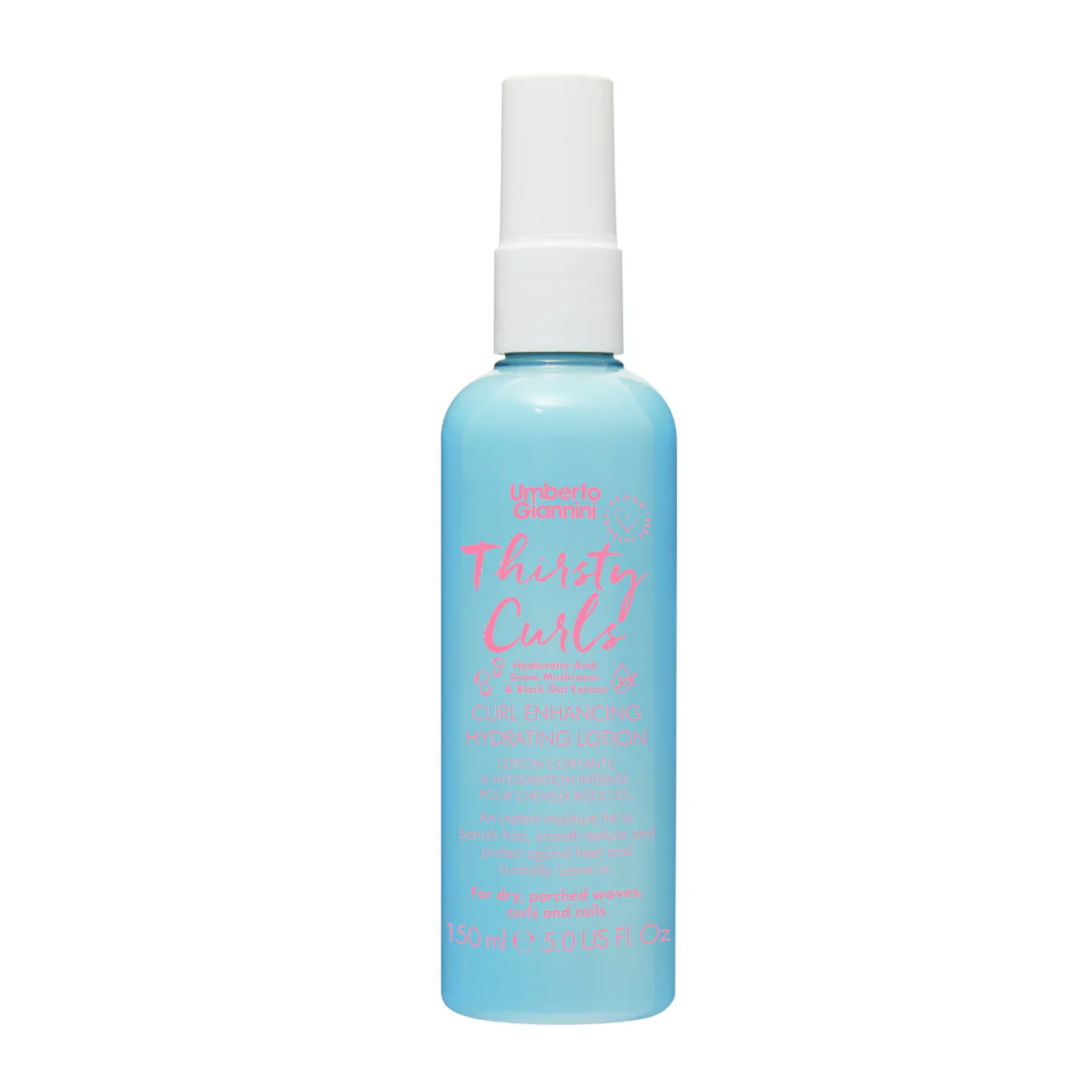 Lotiune hidratanta pentru definirea buclelor Thirsty Curls, 150 ml, Umberto Giannini