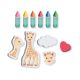 Set creioane colorate pentru baie, Girafa Sophie, + 2 ani, Ses Creative 717452