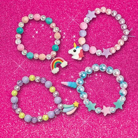 Set de margelute pentru bratari, Unicorni, + 3 ani, Ses Creative 717473