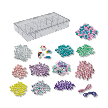 Set de margelute pentru bratari, Unicorni, + 3 ani, Ses Creative 717471