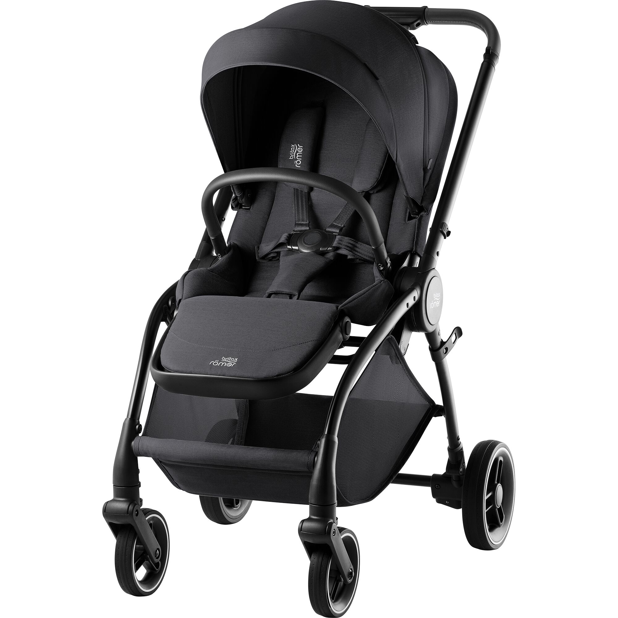 Carucior sport compact Rio, Carbon Black, 0 luni+, Britax Romer