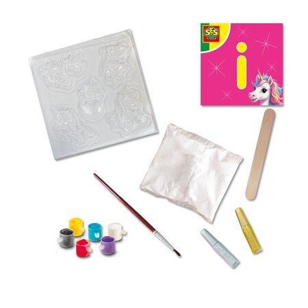 Set de mulaj si pictura, Pui de Unicorni, 5 ani+, Ses Creative 717523