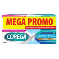 Pachet Crema adeziva pentru proteza dentara Ultra Fixare Original, 2x40 g, Corega