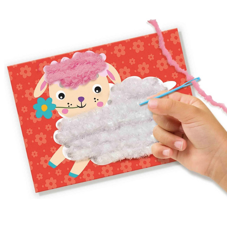 Set de broderie, Animale Pufoase, 3 ani+, Ses Creative 717553